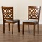 Baxton Studio Abigail Modern Grey Fabric and Walnut Brown Finished Wood 2-Piece Dining Chair Set 230-2PC-13214-ZORO - alternate 6